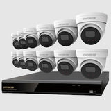 Seco-Larm DRN-K116-12 | NVR and Camera Kit — 4K 16-Channel NVR + 12 IP 5MP Cameras + 4TB HDD