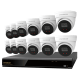 Seco-Larm DRN-K116-12 | NVR and Camera Kit — 4K 16-Channel NVR + 12 IP 5MP Cameras + 4TB HDD