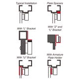 Seco-Larm E-941SB-1200 | 1,200-lb Electromagnetic Lock, UL Listed