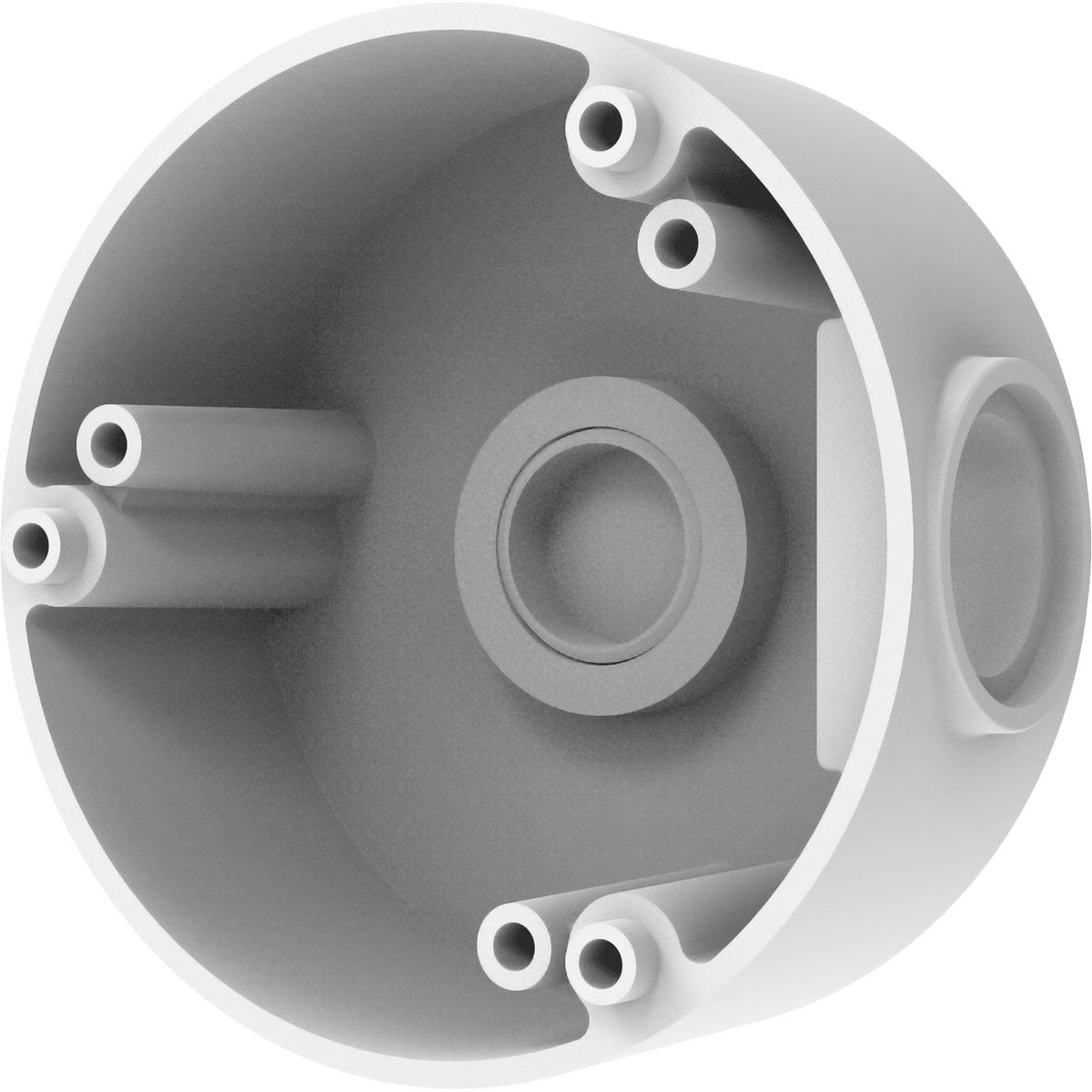 Seco-Larm EV-SSWQ | Junction Box Bracket for Small Turret Cameras - White
