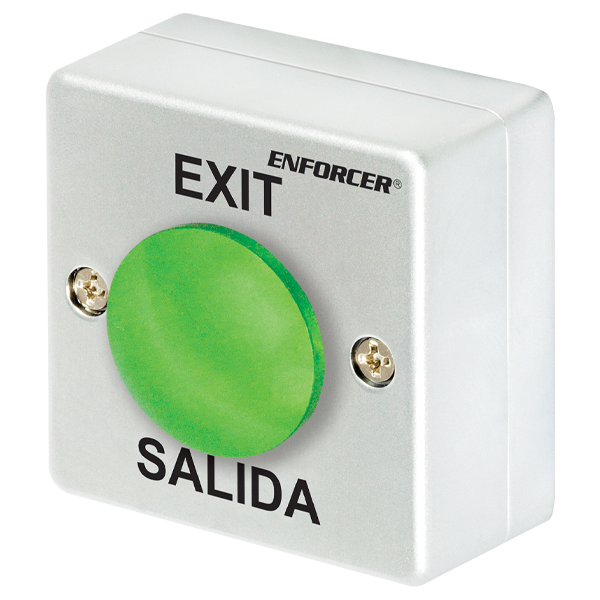 Seco-Larm PB-2618-GQ | Green Metal Mushroom Pushbutton Switch - Surface-Mount with Backbox