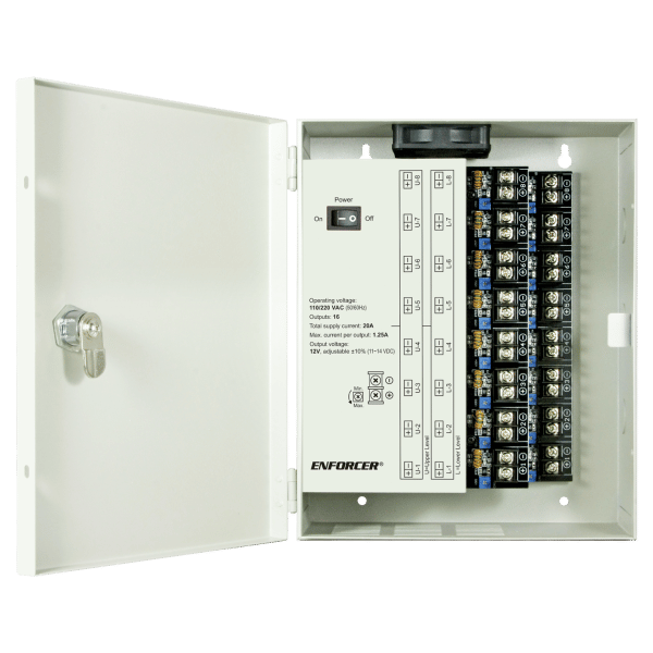 Seco-Larm PC-L1620-PQ | Low-Noise CCTV Power Supply