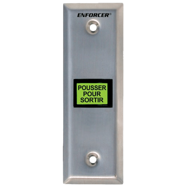 Seco-Larm SD-7103GC-PEQ | Illuminated RTE Plate - Slimline