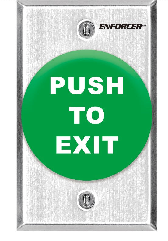 Seco-Larm Usa SD-7283-GSP | Request-to-Exit Plate with Pneumatic Timer – Large Green Mushroom