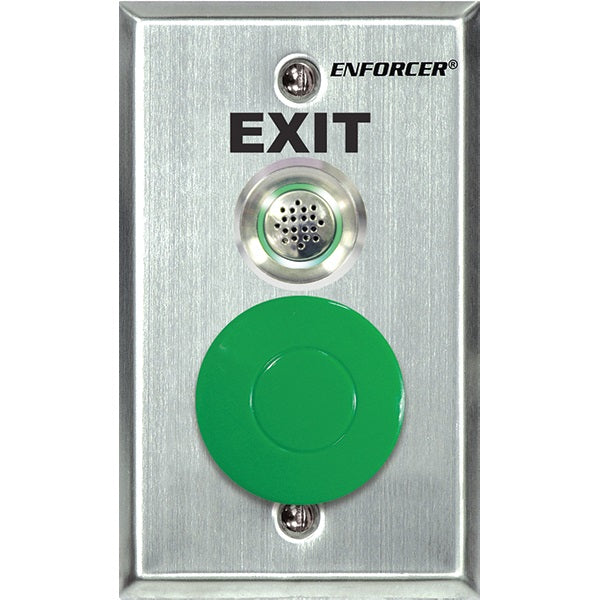 Seco-Larm Usa SD7217GSBQ R-T-E Plate With 1½" Green Mushroom-Cap