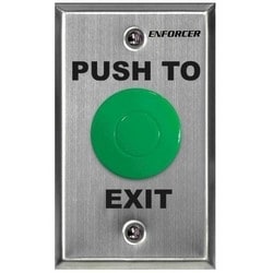 Seco-Larm Usa Inc SD-7201GC-PEQ | Request-To-Exit Plate, Push-To-Exit, Weather-Resistant, 1-Gang, No-Nc, Spdt