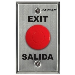 Seco-Larm Usa Inc SD-7201RCPE1Q | Request-To-Exit Plate, Exit And Salida, Weather-Resistant, 1-Gang, No-Nc