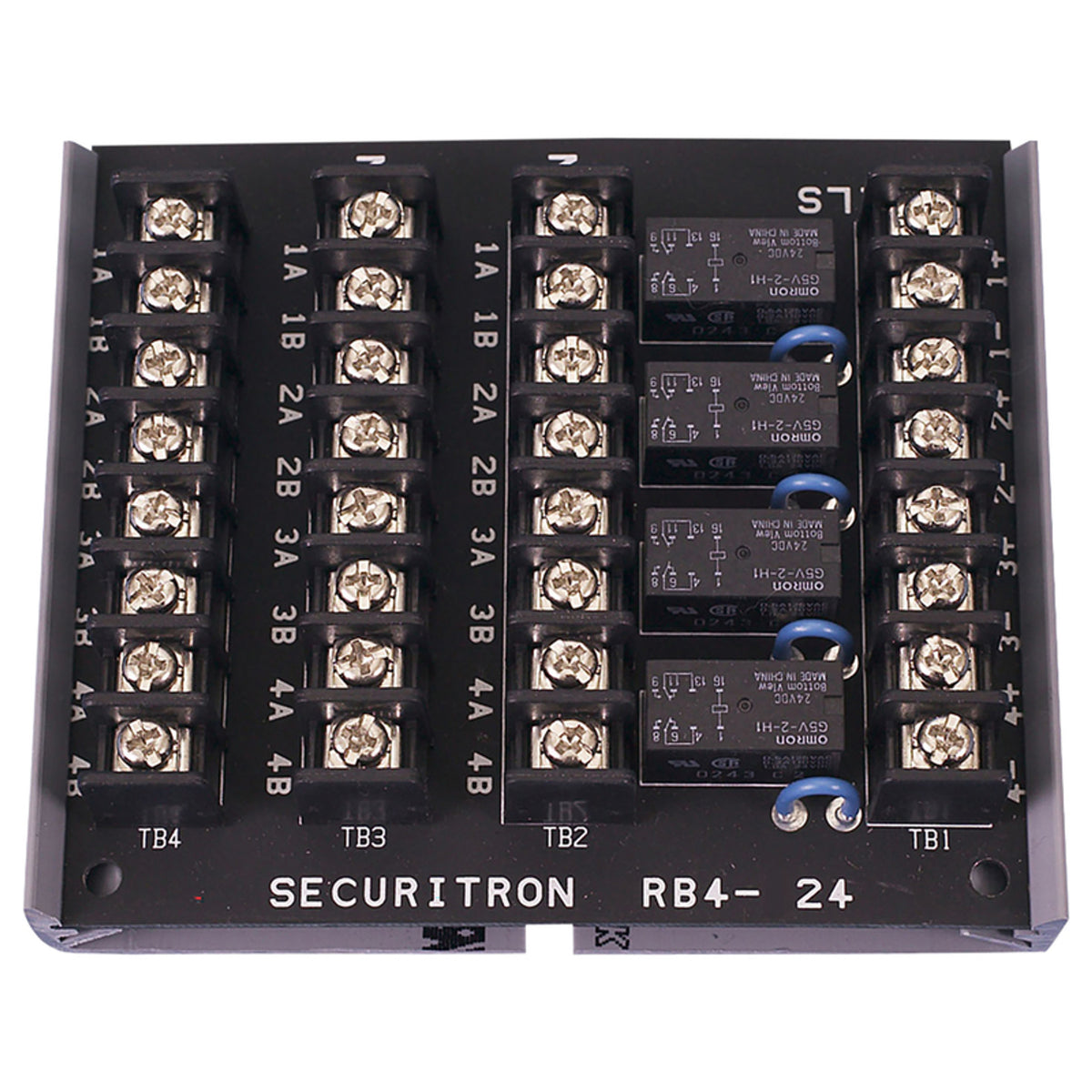 Securitron Magnalock Corp RB-4-24 | Relay Board, 24 Volt Dc, 32 Milliampere, 4" W X 3-1/2" H, With 4 Dpdt Relay
