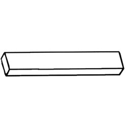 Securitron Magnalock Corp SFP-5/8BK-8 | Magnalock Stop Filler Plate, 8" L X 1-1/4" W X 5/8" Thickness, Black Anodized, For M32/M62/M82/M38/M68/M370/M380/M670/M680 Magnalock