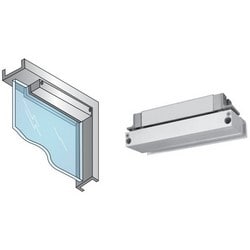 Security Door Controls 1562SCHDB1/2 | Electromagnetic Shear Lock, Semi Concealed Mount, 12/24 Volt Dc, 650/350 Milliampere