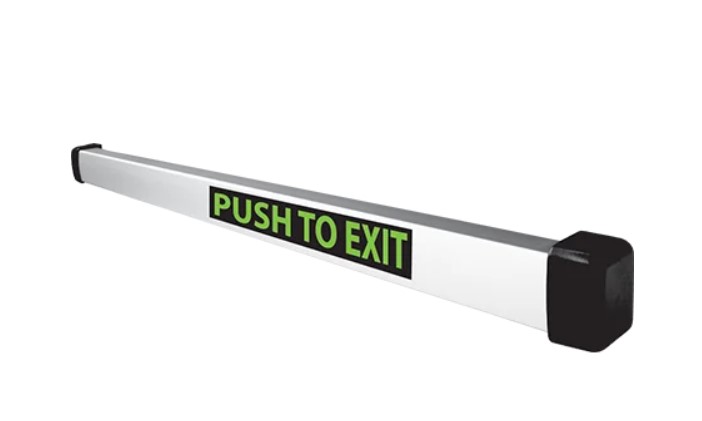 Security Door Controls MSB550S | Bright Stainless Steel Switch Bar