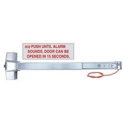 Security Door Controls S6103FU36101ND | Fire Exit Device, Fire-Rated, Delayed Egress All-In-One, Night Latch Lever, Key Latch Retraction