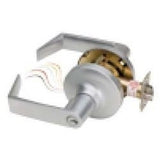 Security Door Controls Z7252EQ | Electrified Cylindrical Lockset, Fail Secure, Eclipse Lever Trim, Outside Locked, Spdt Rex Output, 12/24 Volt Dc, 600/300 Milliampere, 9/16" Throw Latch Bolt, Dull Chrome Plated