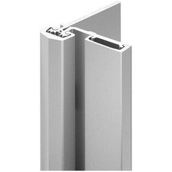 Select Products Limited SL54 CL HD 83 SDTF | Door Hinge Geared Half Surface Heavy Duty, Door Leaf, Tamper-Resistant, Swing Clear, Aluminum, Clear, For 1-3/4" Door