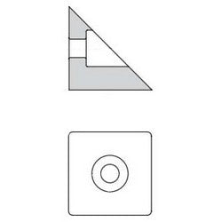 Select Products Limited TIPITCG | Hospital Tip, Anti-Ligature, Polymer, Gray, with #10 TORX SST Security Screws (x10), for Concealed Geared Continuous Hinge