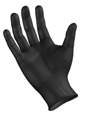 Sempermed USA Inc VBLK104 | SemperGuard Black Vinyl Gloves, Large