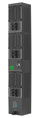 Servertech CW-48VYM325A1 | Sentry 0U Rack Mount Switched CDU With PIPS, Input: 2208 Volt, 3-Phase Wye, 50/60 Hz, 30 Amp, Input Cord: NEMA L21-30P Plug