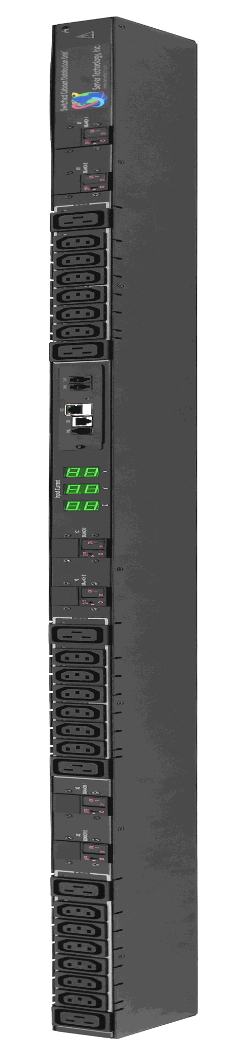 Servertech CWG-24VYY454A1 | Sentry 0U Rack Mount Switched Pops CDU With Pips, Outlets: (18) Iec 60320/C13 (6) Iec 60320/C19, Input: 208 Volt