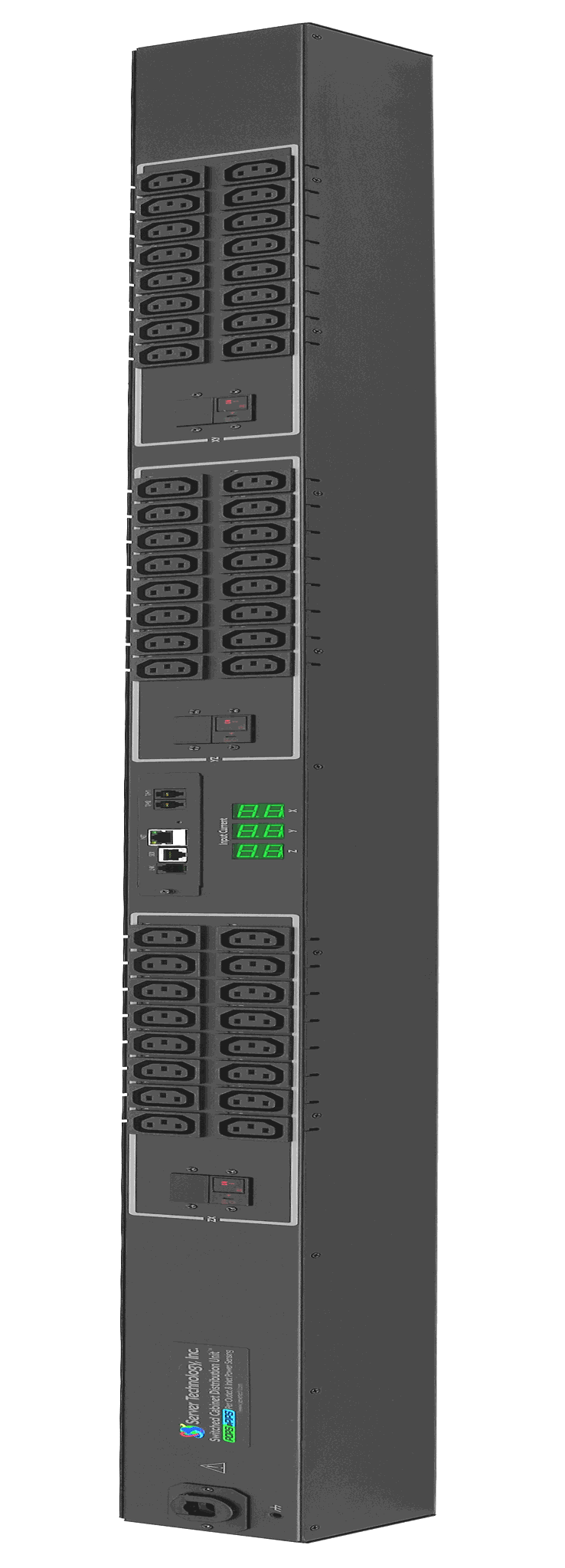 Servertech CWG-48VDD425 | Sentry Switched Pops CDU With Pips, Outlets: (48) Iec 60320/C13, Input: 240 Volt, 3-Phase Delta