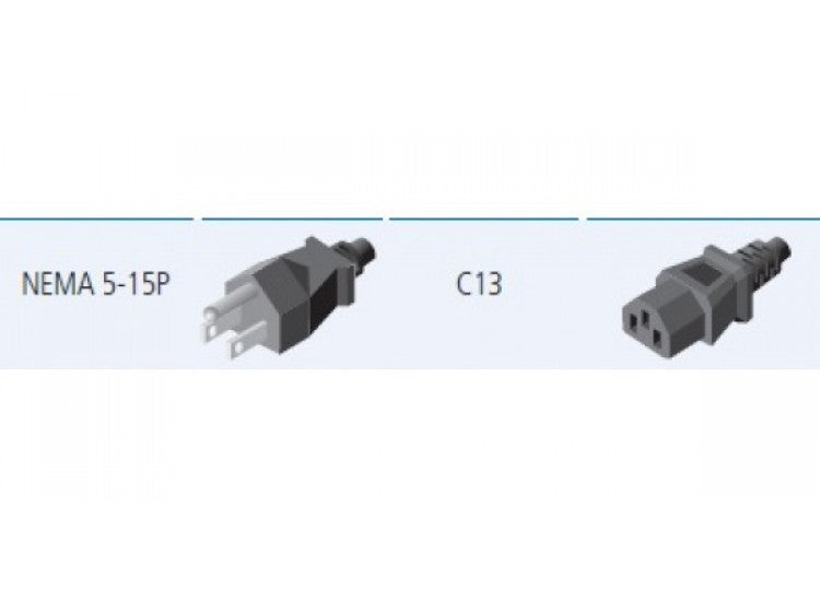 Servertech CAB-1301C | CDU Power Cord, Standard, 3 FT Length, 100 - 125 Volt, 10 AMP, Nema 5-15P