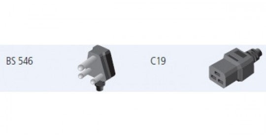 Servertech CAB-1345 | CDU Power Cord, 8.2 FT Length, 250 Volt, 16 AMP, Old British Standard