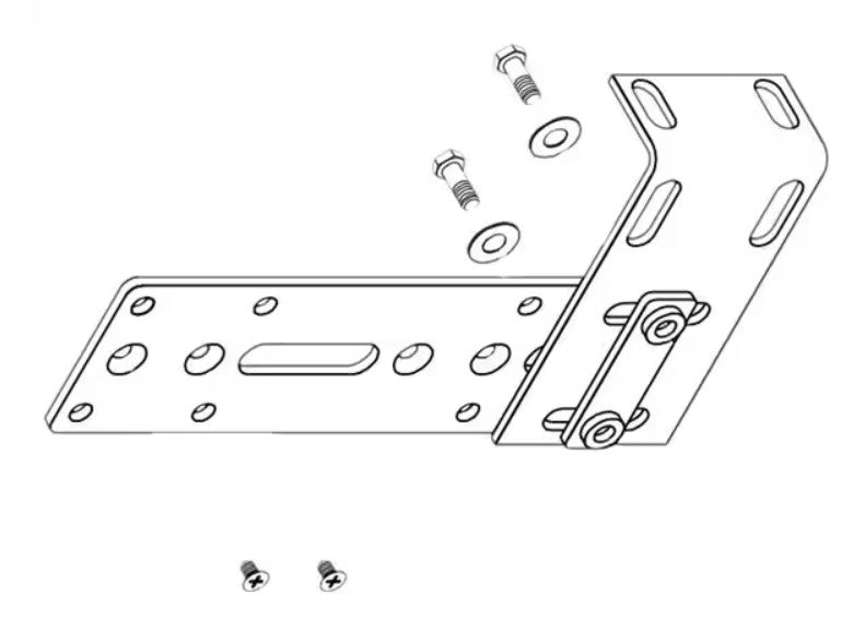 Servertech KIT-MBVPT-1B | PDU Mounting Bracket Kit, STI Black Painted