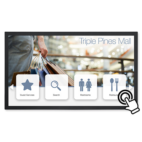 Sharp Electronics Corporation MA551-PT | MultiSync 55" LED LCD Public Display Monitor With Anti-glare 40-point Edge To Edge PCAP Touch Installed