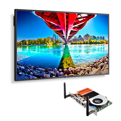 Sharp Electronics Corporation ME551-PC5 | MultiSync ME551 - 55" LED LCD Public Display Monitor, 3840 X 2160 (UHD), 18/7, 400 cd/m2, Landscape/Portrait