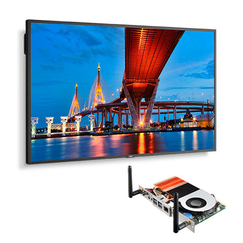 Sharp Electronics Corporation ME651-PC5 | MultiSync ME651 - 65" LED LCD Public Display Monitor, 3840 X 2160 (UHD), 18/7, 400 cd/m2, Landscape/Portrait