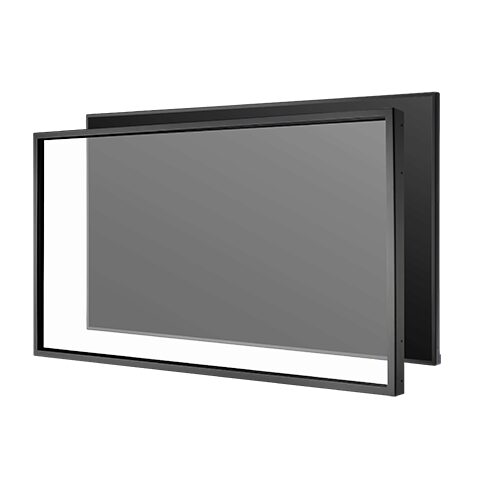Sharp Electronics Corporation OLR-751 | Overlay, Infrared 10-Point Touch, 5 Volt, 1 Ampere, 67.6" Width x 2.1" Depth x 39.19" Height, Black Powder Coated Steel Bezel