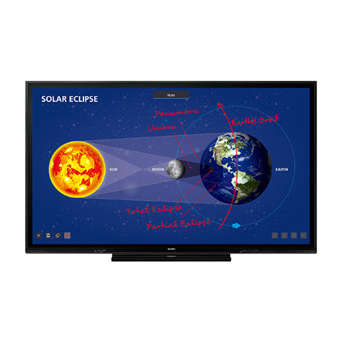 Sharp Electronics Corporation PN-C861H | 4K Ultra-HD 86" Class (85 - 9/16" Diagonal) AQUOS BOARD Interactive Display System With 20-point Multi-touch Screen