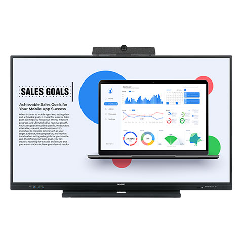 Sharp Electronics Corporation PN-LC652 | 65" LED LCD INTERACTIVE WHITEBOARD, AQUOS BOARD, 400 NIT 16:9, 4K UHD