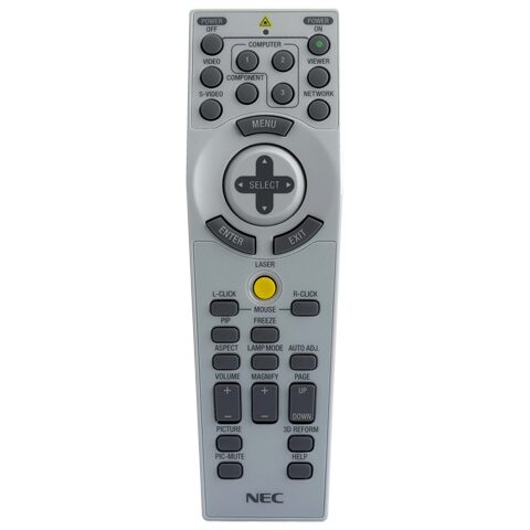 Sharp Electronics Corporation RMT-PJ26 | Projector Remote Control, for NP1150/NP2150/NP3150/NP3151W/NP1250/NP2250/NP3250/NP3250W Projector