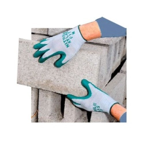 Showa 350M-08 | Atlas 350 Nitrile Coated Gloves Poly-Cotton, Nitrile Coated, Medium