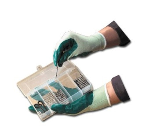 Showa 4500-10 | Nitri-Flex Lite Gloves Nylon, Nitrile Coated, Smooth Finish, Size 10