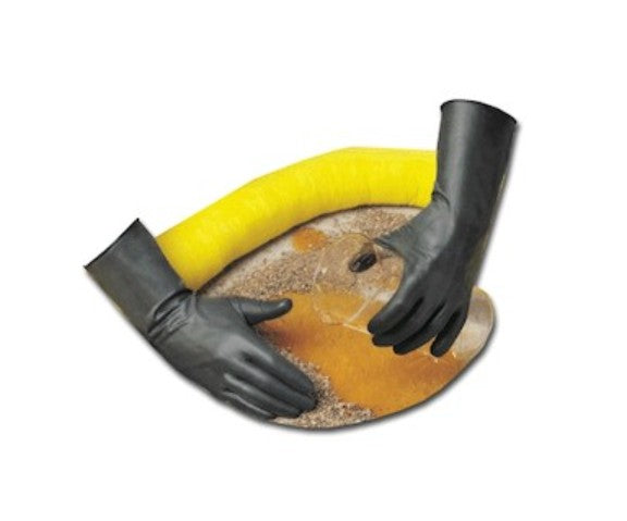 Showa 874-07 | Butyl II Chemical-Resistant Gloves 14 mil, 14" Length, Smooth Grip, Size 7