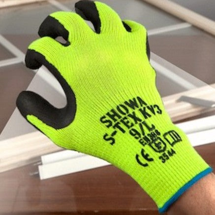 Showa S-TEX300S-07 | S-Tex 300 Gloves Hagane Coil, Latex Coated, Small