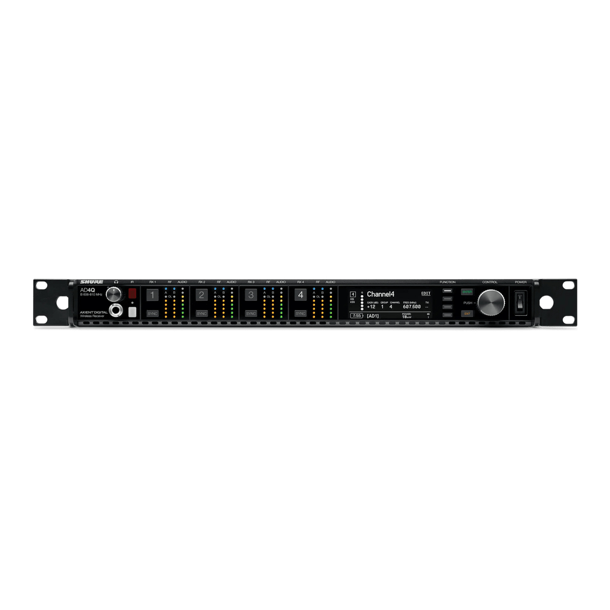 Shure Bros AD4QNP=-A | AD QuAD Ch RX 470-636 MHz