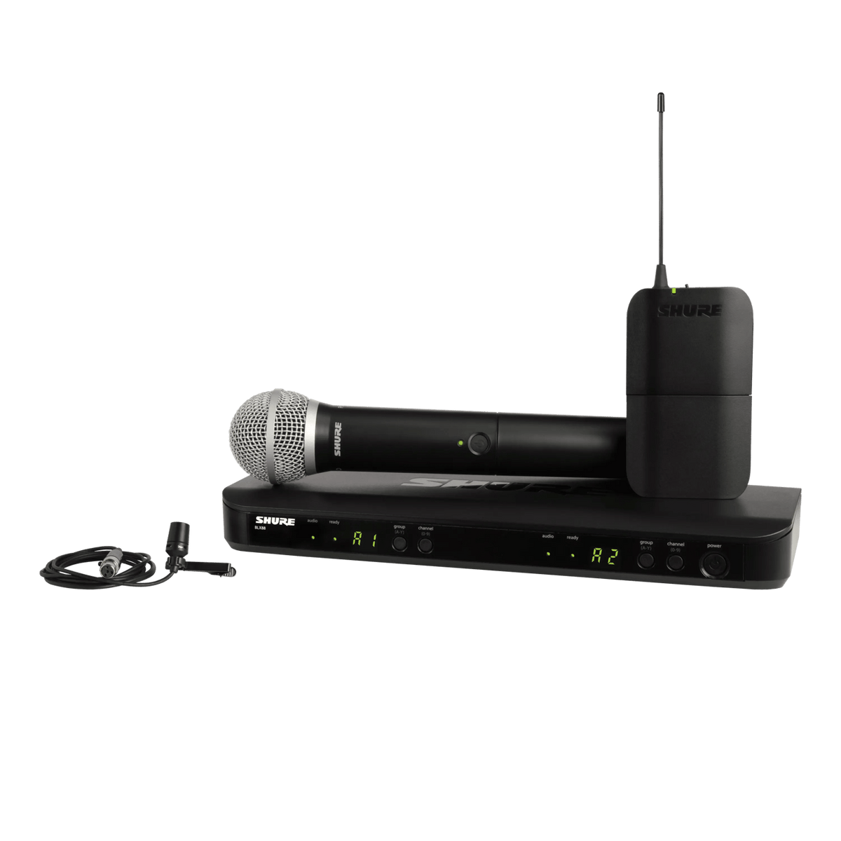 Shure Bros BLX1288/CVL-H10 | BLX1288 Combo With CVL And PG58
