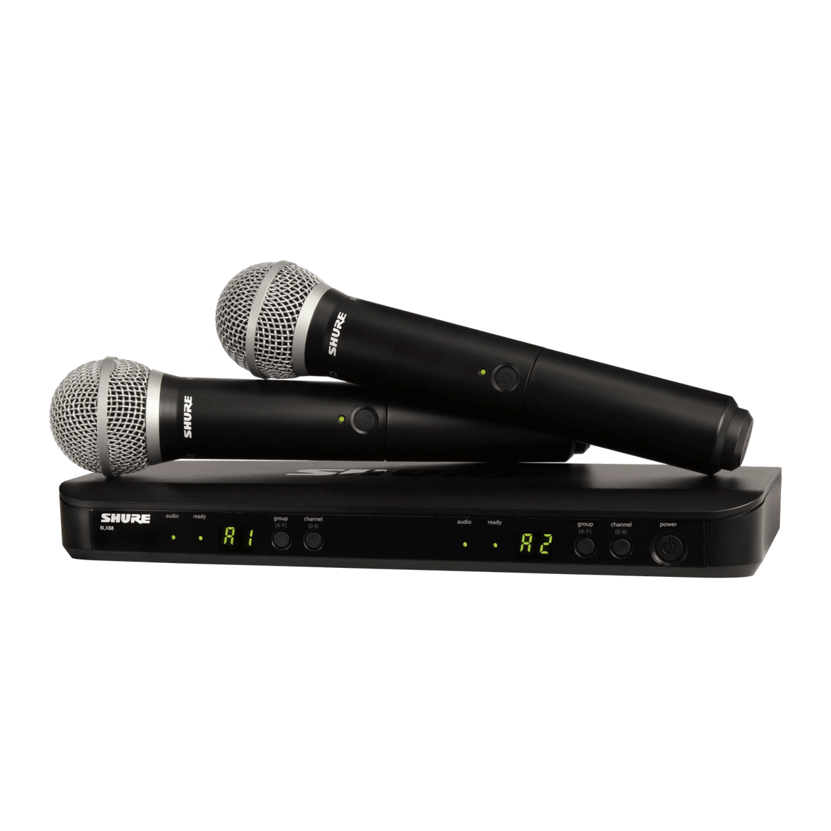 Shure Bros BLX288/PG58-H10 | BLX288 Dual PG58 Vocal Wireless System, H10 Band