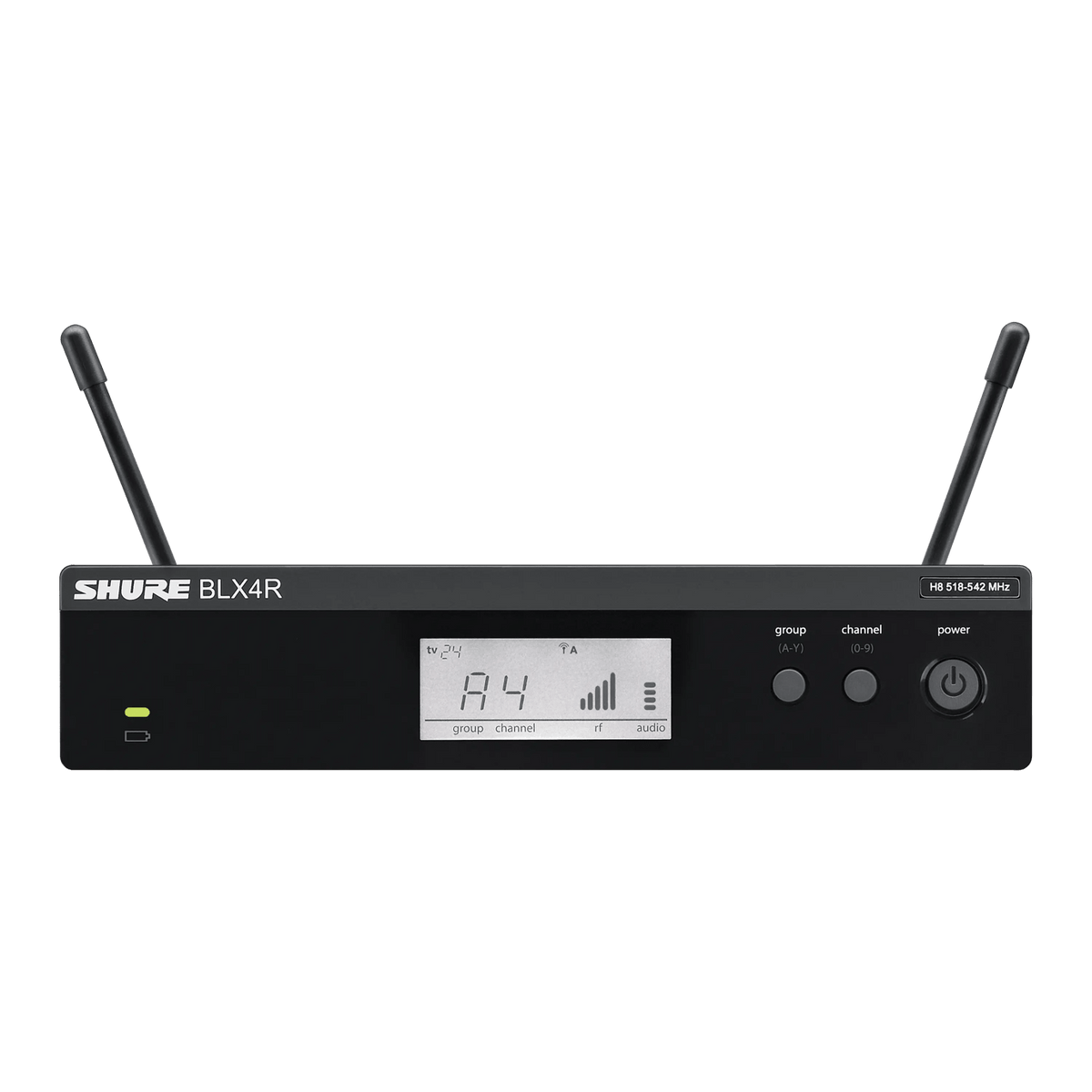 Shure Bros BLX4R=-H10 | Rack-Mounted Wireless Microphone Receiver, H10 Band