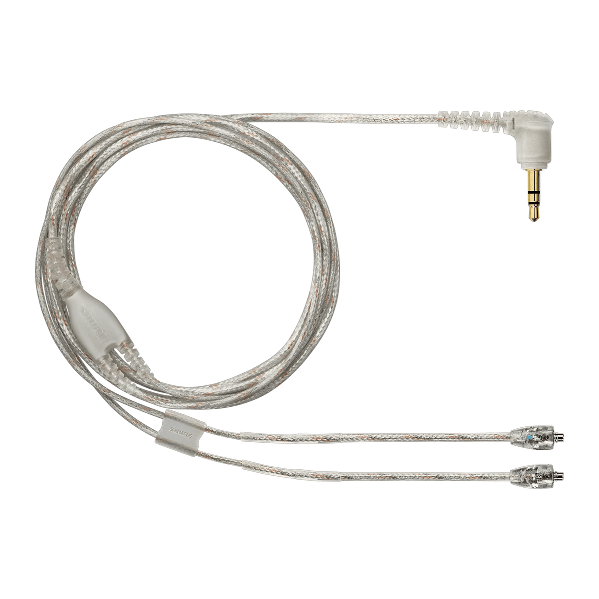 Shure Bros EAC46BKS | Detachable Earphone Cable 46", Black With Silver MMCX
