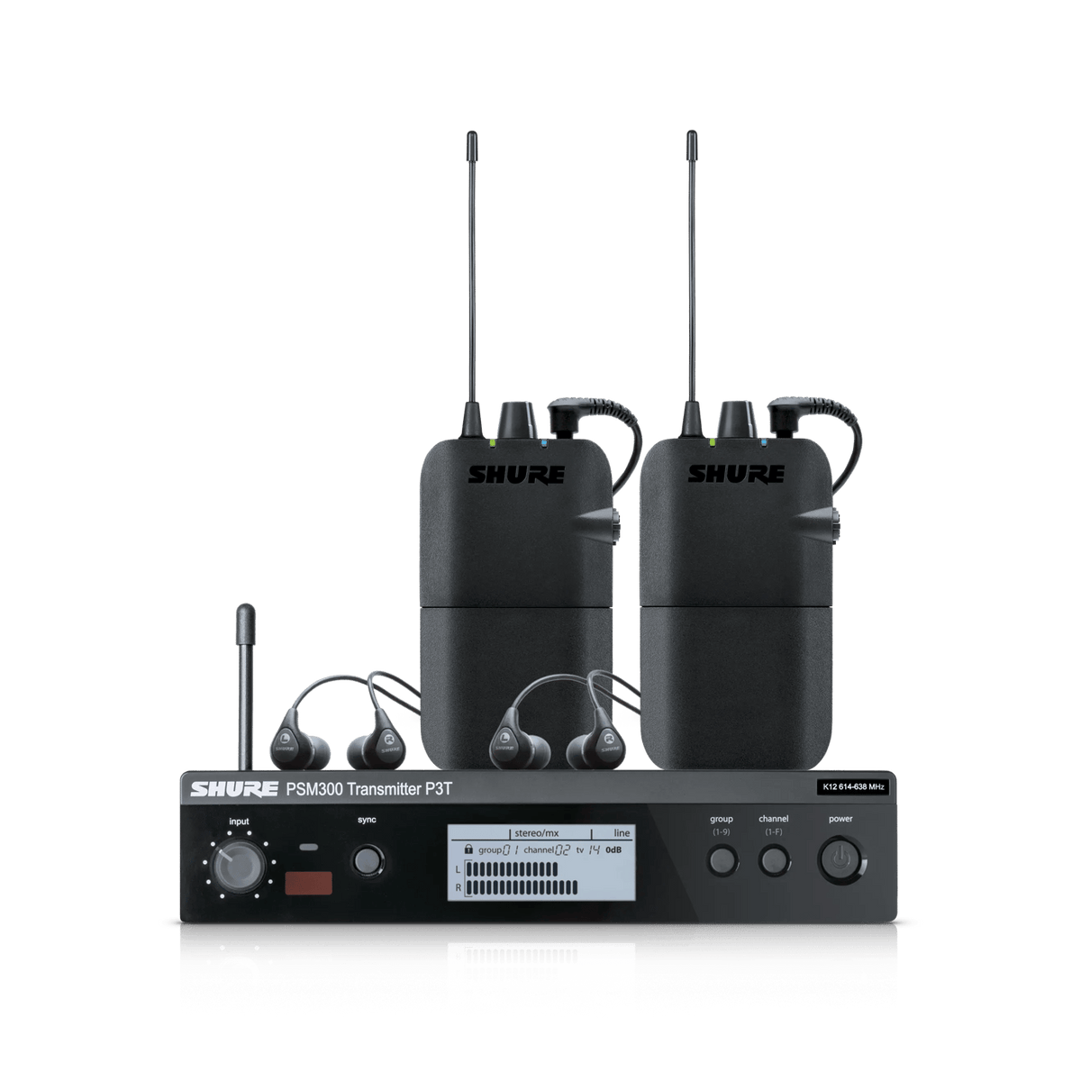 Shure Bros P3TR112TW-G20 | PSM300 Twin Pack