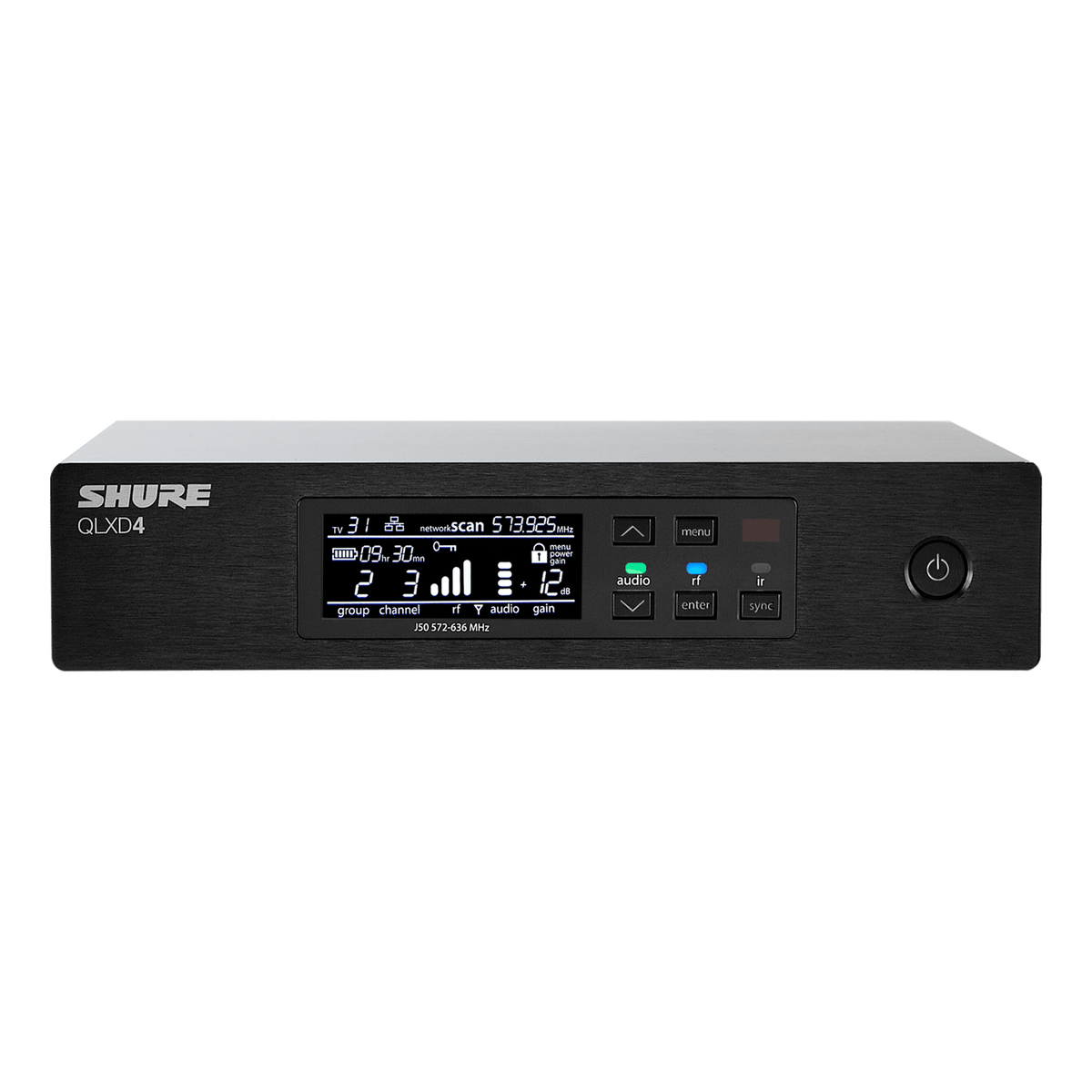 Shure Bros QLXD4=-G50 | QLXD4 Wireless Receiver, G50 Frequency Band