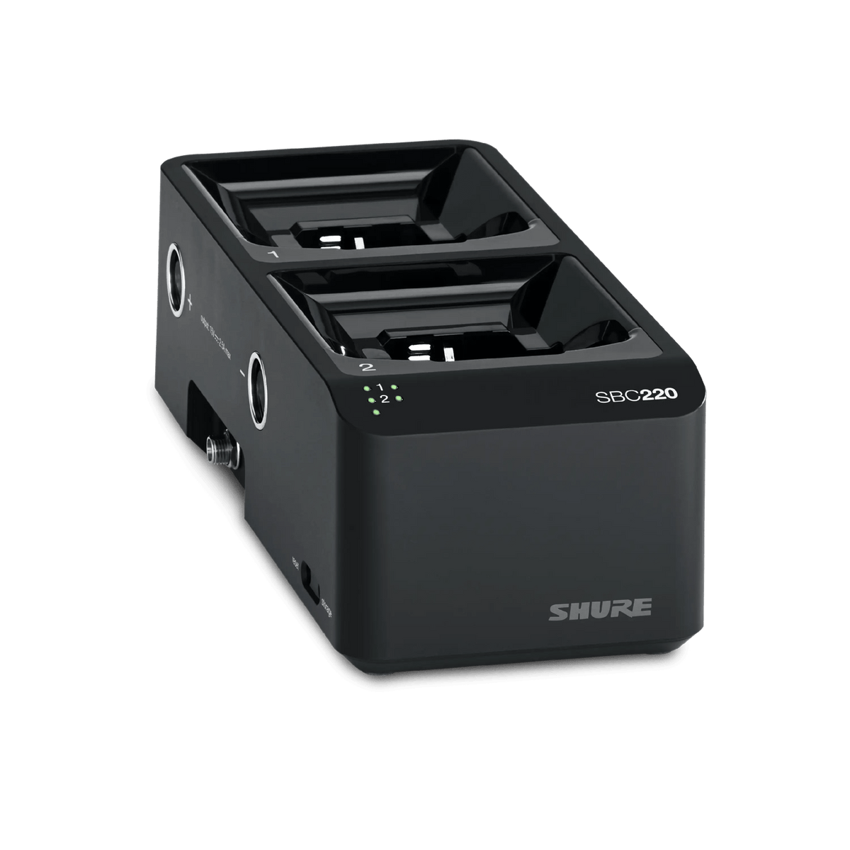 Shure Bros SBC220 | 2 Bay Networked Docking Station, No PS