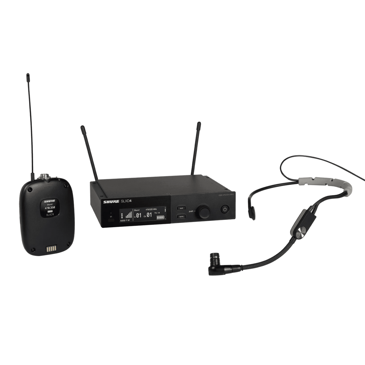 Shure Bros SLXD14/SM35-G58 | Single BP Sys.With SM35 Headset 470-514MHz