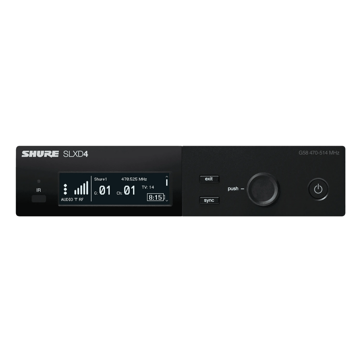 Shure Bros SLXD4=-G58 | Single Receiver 470-514MHz