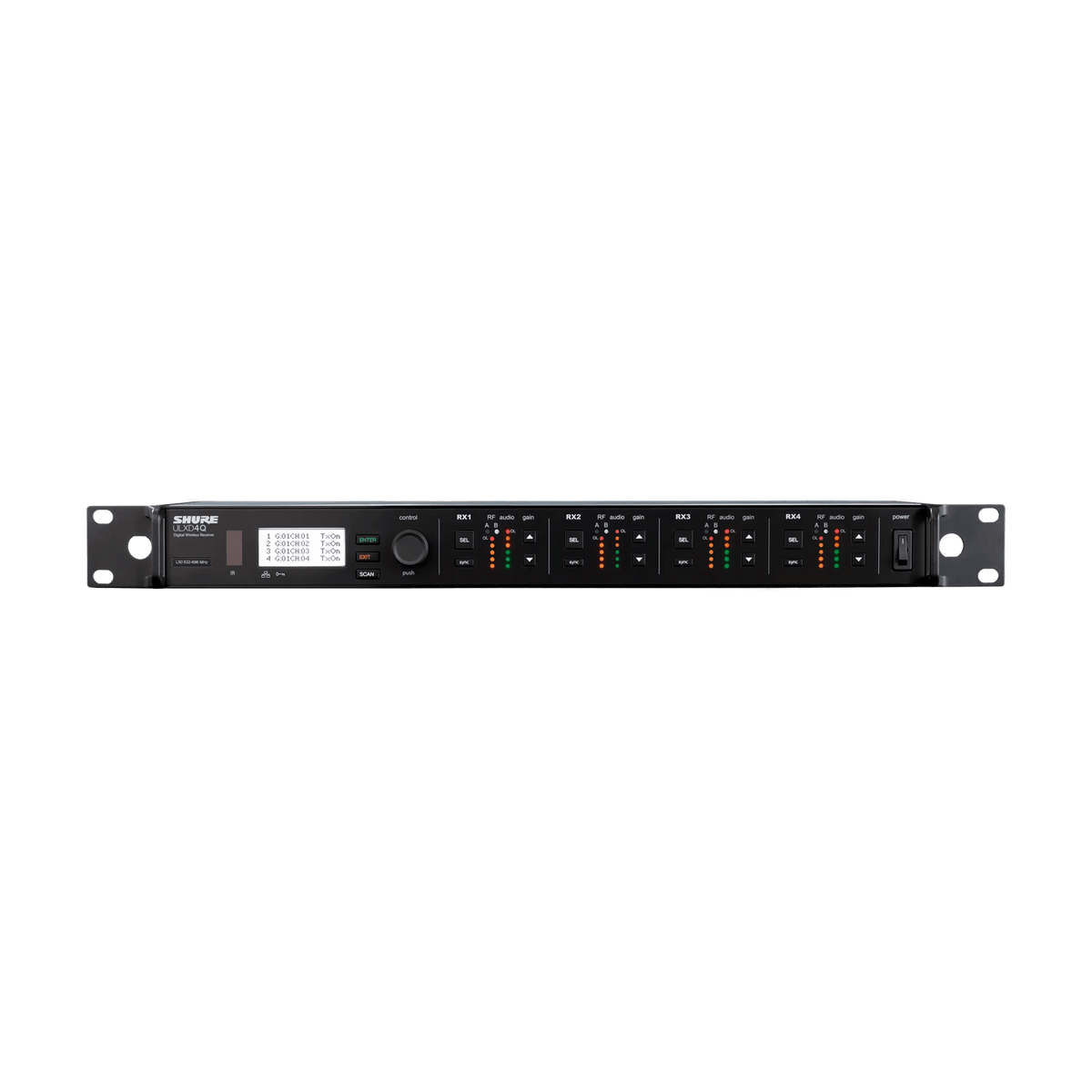 Shure Bros ULXD4Q=-G50 | ULXD4Q Quad Wireless Receiver