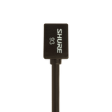 Shure Bros WL93 | Microphone, Black Micro-Lavalier Omni