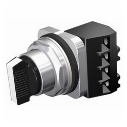 Siemens US2:52SA2CABA1 | Selector Switch Maintained, Metal, Short Lever, 1NO-1NC Left, Right Position, Non-Illuminated